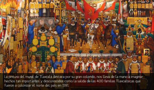 Mural Salida de las 400 familias