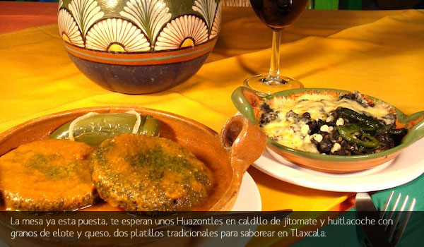 Mesa con Huazontles
